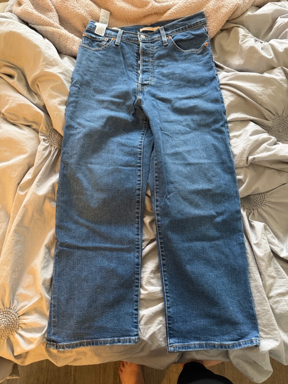 Levi's Relaxed Straight-Leg Blue Denim Jeans
